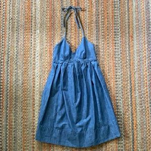 Lucky Brand Denim Halter Dress